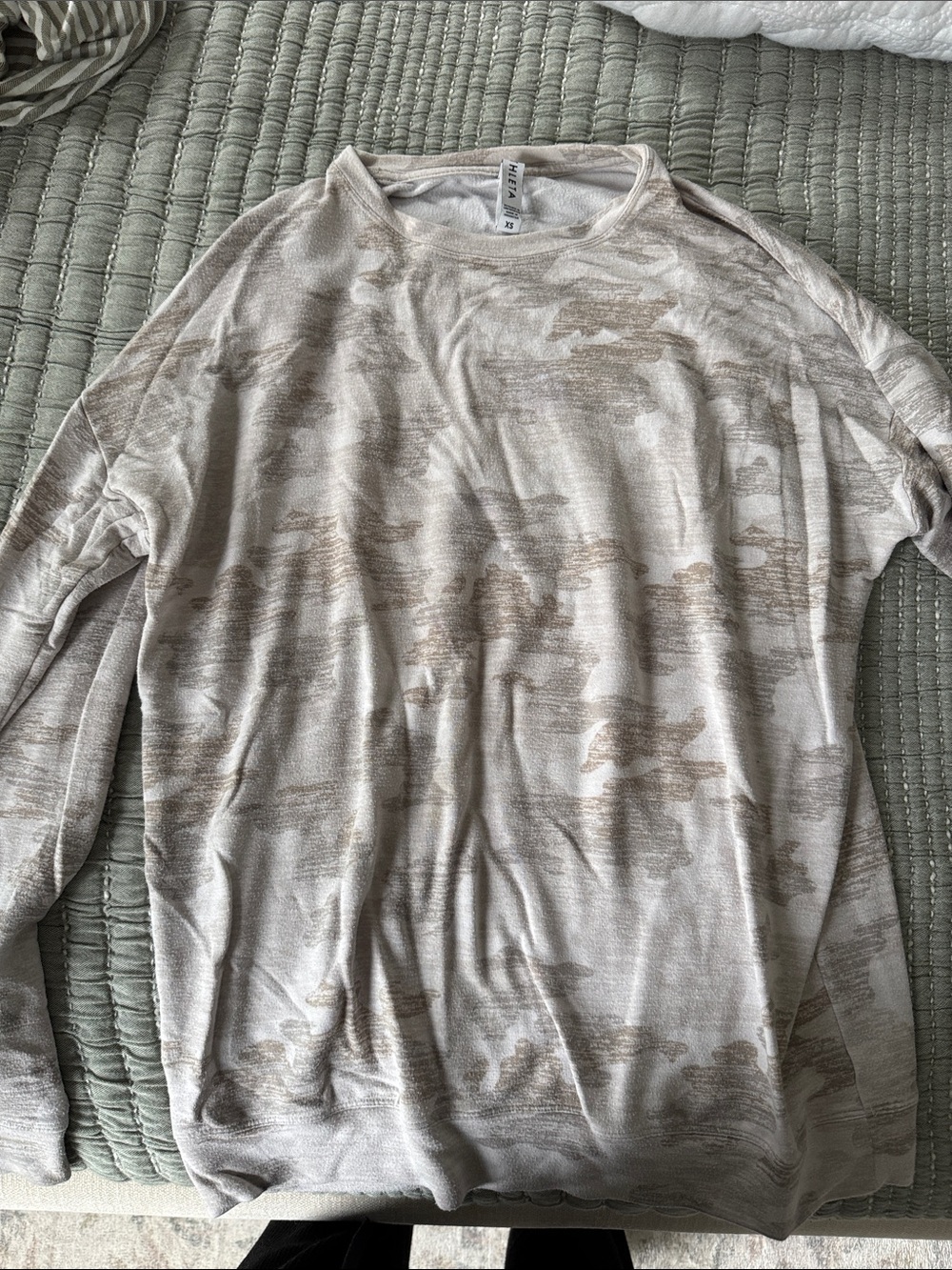 Athleta Neutral Camo soft sweatshirt